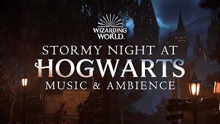 Harry Potter | ⛈️ Hogwarts Peaceful Music & Ambience, Rain and Thunderstorm, No Mid-roll Ads