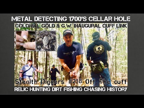 Off the cuff #218 amazing finds Colonial Gold posey ring GW Cufflink Metal detecting NH