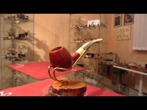 Pipa in radica half bent apple freehand - www.paronellipipe.it