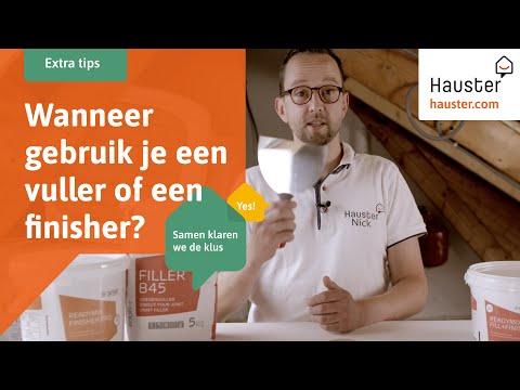 Hoe moet je gipsplaten afwerken met een vuller en finisher? | Doe-het-zelf met Hauster