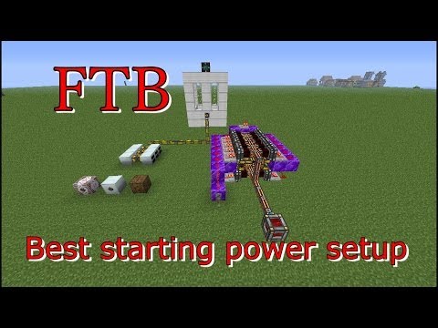 Feed the beast tutorial best starting power setup unlimited power
