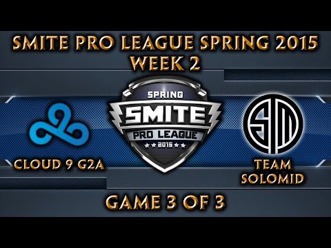 Smite Pro League: NA Week 2 - Cloud 9 g2a vs. Team SoloMid (Game 3 of 3)