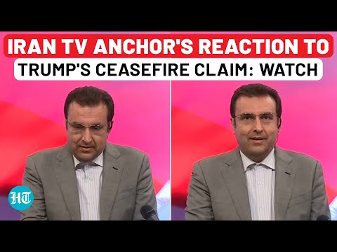 Watch: Iran TV Anchor's Reaction To Trump's Ceasefire Claim; Araghchi Says 'No' After Putin…| Israel