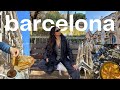 BARCELONA TRAVEL VLOG | sightseeing, food markets, & thrifting