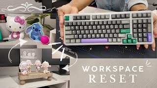 Why didn't I do this sooner!? Transforming My Boring Office Desk Into a Tech Girly Dream Setup! ✨