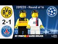 Borussia Dortmund vs PSG 2-1 • Champions League 18/02/2020 • All Goals Highlights Lego Football