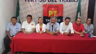 Rueda de prensa. con la presencia del senador Benjamín Robles Montoya. hoy se realizo en Tabasco