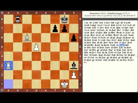 Chess Game: Farrukh Amonatov (TJK) vs Sergey Karjakin (RUS) "18.2", Almaty 2016