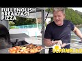 Gordon Ramsay Attempts to Cook a Full English Breakfast Pizza