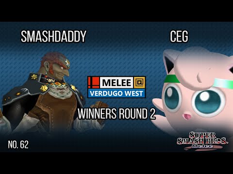 Melee @ Verdugo #62 - Smashdaddy (Ganondorf) VS CEG (Jigglypuff) - SSBM - Winners Round 2