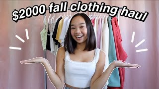 $2000 FALL CLOTHING HAUL | Nicole Laeno