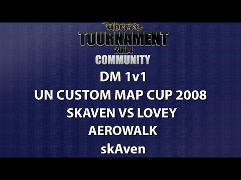 UT2004 DM 1v1 - UnrealNorth Custom Map Cup - skAven vs lovey - Aerowalk - skAven