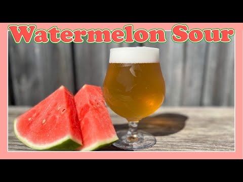 Brauen Sie ein WASSERMELONENSAURES Berliner Weiße-Rezept mit Wildbrew Philly YEAST!