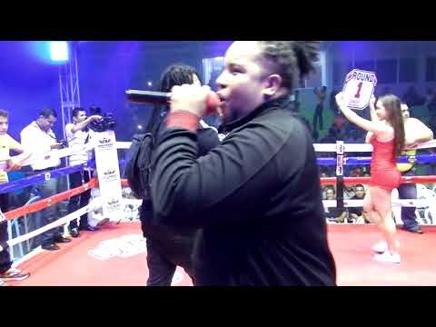Sr Wally Presentacion En La Pelea De Wiston (El Zurdo) Campos Vs Martin Cardona