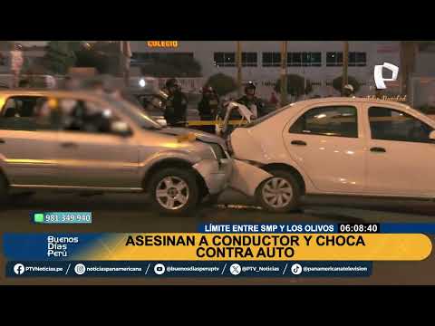 Crímenes no cesan: asesinan a conductor en plena avenida Tomás Valle y choca contra auto