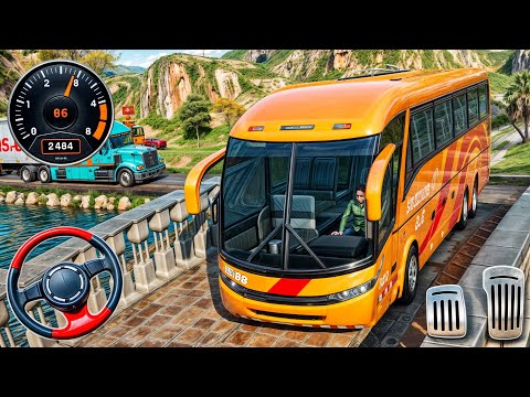Offroad Bus Driving Simulator - Real Uphill Bus Drive 2025 - Android GamePlay