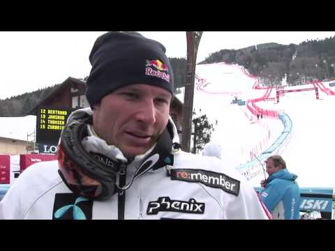 Bormio DH 2012: Aksel Lund Svindal speaks after first training