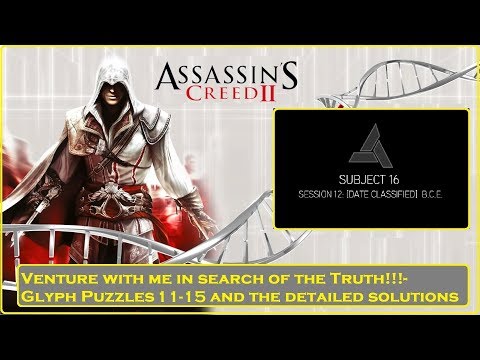Assassin's Creed 2- Glyph Puzzle Solutions 11-15