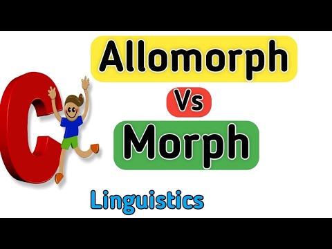 Morph und Allomorph | Unterschied zwischen Morph und Allomorph | Morph | Allomorph #morph #lingui...
