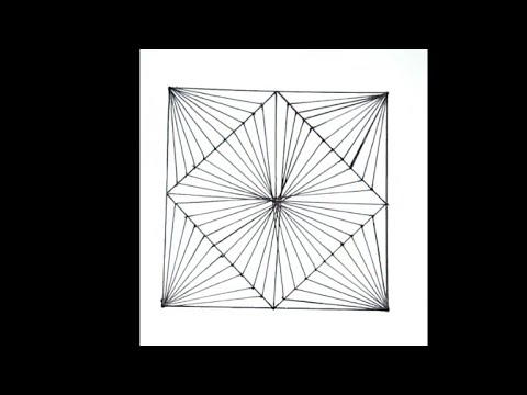 How To Draw Geometric Square Optical Illusion Art💢💢