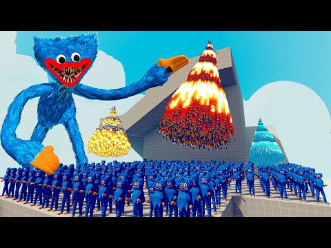 200x HUGGY WUGGY vs 4x EVERY GOD - Totally Accurate Battle Simulator TABS