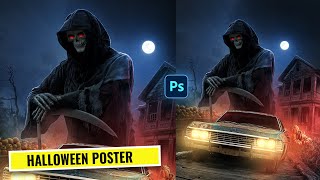 Create Epic Grim Reaper Horror Scene in Photoshop
