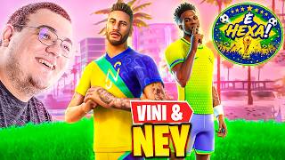 JOGUEI COM O VINI JR DEPOIS DOS 2 GOLS NA COPA! (ELE TÁ VOANDO NO FORTNITE?)