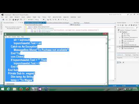 Visual Basic Net Tutorial with MySql database 29 Sum Command or Sum of amount between dates