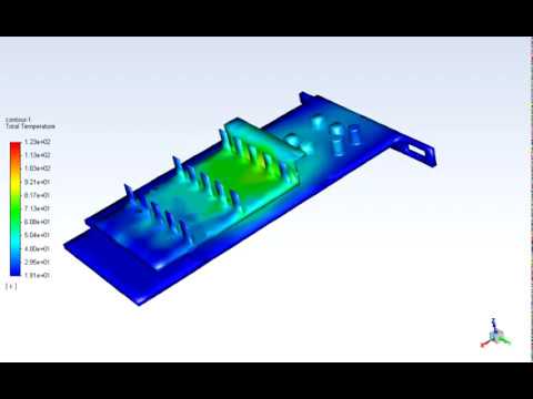 CHT Analysis of Graphic Card model in ansys fluent.