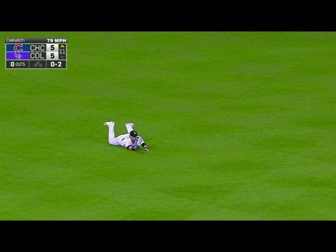 CHC@COL: Parra lays out for an impressive grab