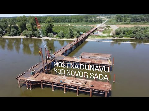 Na Dunavu kod Novog Sada u toku pripremni radovi za gradnju mosta (VIDEO)