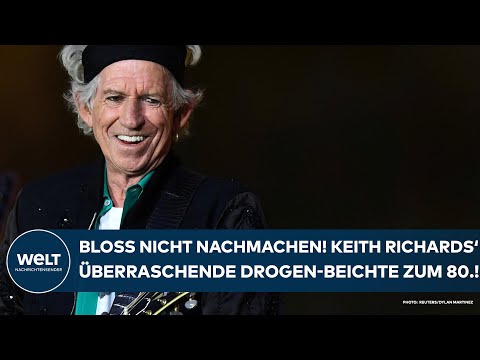 Video Thumbnail: KEITH RICHARDS: Legende der Rolling Stones wird 80! Die überraschende Drogen-Beichte zum Geburtstag