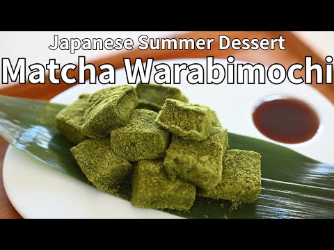 Easy Japanese Matcha Warabimochi | Perfect Summer Treat | How to Make Japanese Warabimochi at Home