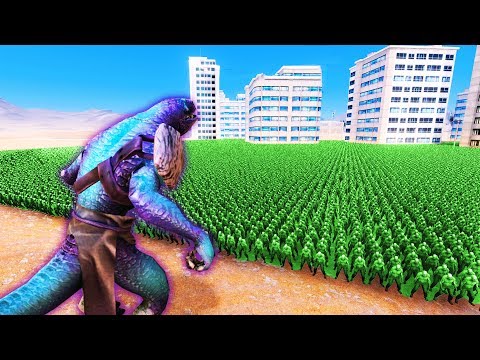 LIZARD WIZARD vs MASSIVE ARMIES IN UEBS (Ultimate Epic Battle Simulator / UEBS Funny Gameplay)