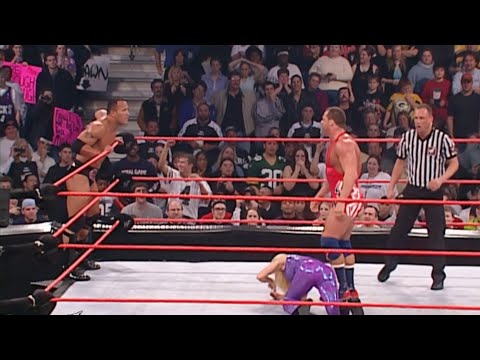 The Rock & Trish Stratus Vs Kurt Angle & Vince Mcmahon Part 2
