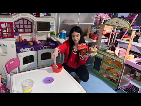 🍩JUGANDO A LA COCINITA CON COMIDA FALSA🍝