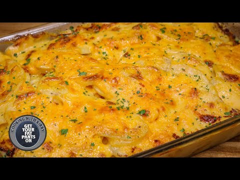 Cheesy Scalloped Potatoes - Cheesy Potatoes - Easy...