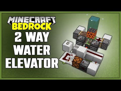 UnpredictableXY - Minecraft Bedrock | 2 Way Bubble Elevator [Redstone Tutorial]