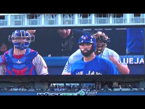 Jose Bautista Video Tribute and Ovation - Jose's Return to Toronto - July 3rd, 2018