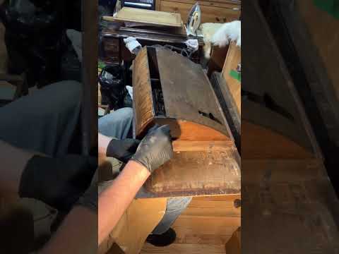 Singer 66 Vintage Treadle Sewing Machine Cabinet Restoration