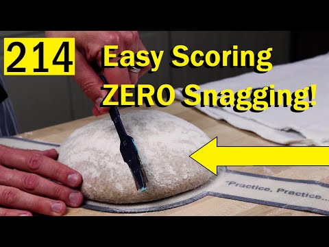 How to Score Bread Dough WITHOUT SNAGGING - 214