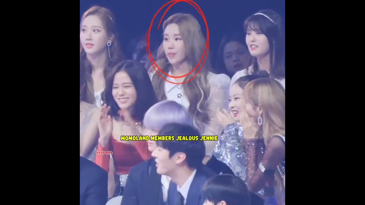 Momoland members jealous Jennie popular 🥱#blackpink #kpop #shorts