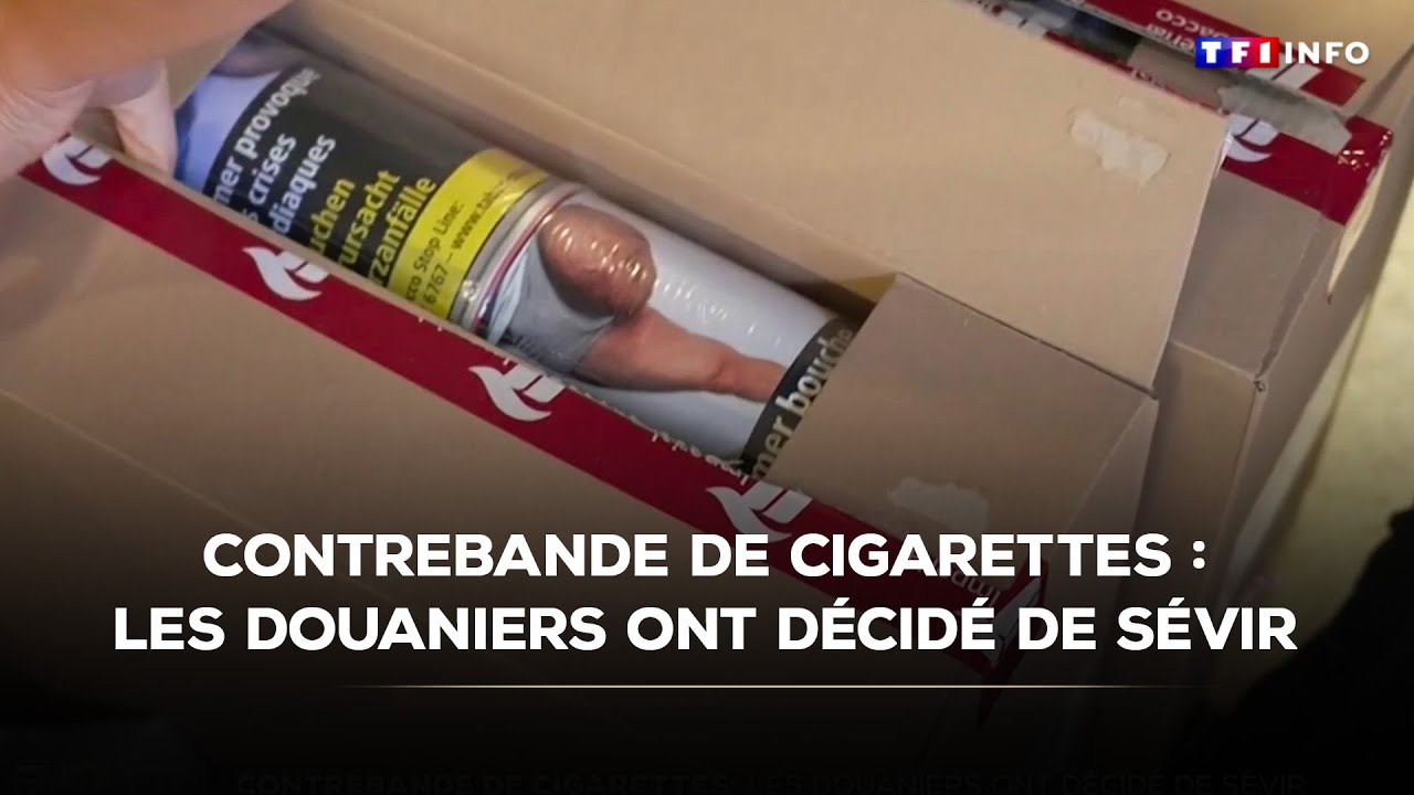 Contrebande de cigarettes : les douaniers ont décidé de sévir ｜TF1 INFO