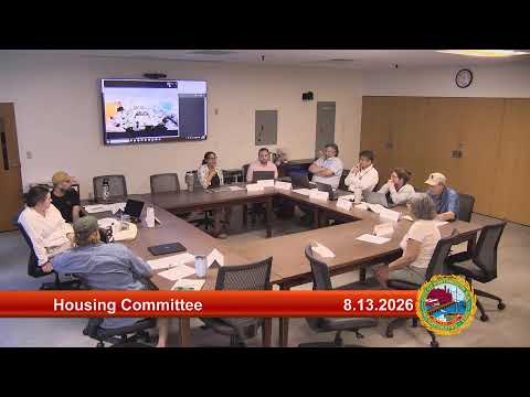 8.13.2026 Housing Committee
