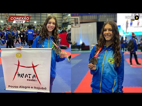 Vídeo: Atleta de Pouso Alegre conquista ouro no Pan-Americano de Karatê em Santiago, no Chile.