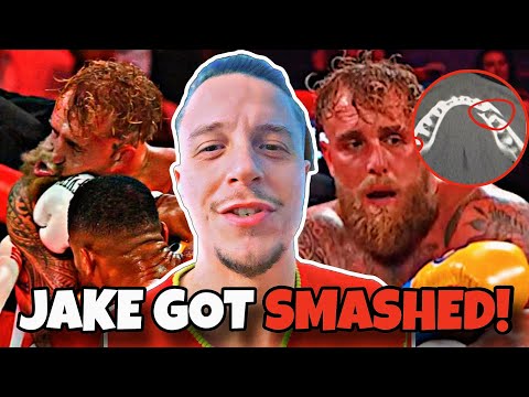 Reacting to AJ "KNOCKING OUT" 💥 JAKE PAUL and BREAKING His JAW 😱🥊