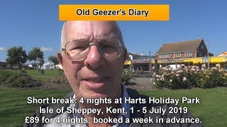 Short break at Harts Holiday Park, Leysdown, Kent - 2nd July 2019