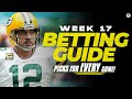 NFL Week 17 Betting Guide: EXPERT Picks for EVERY Game | CBS Sports HQ