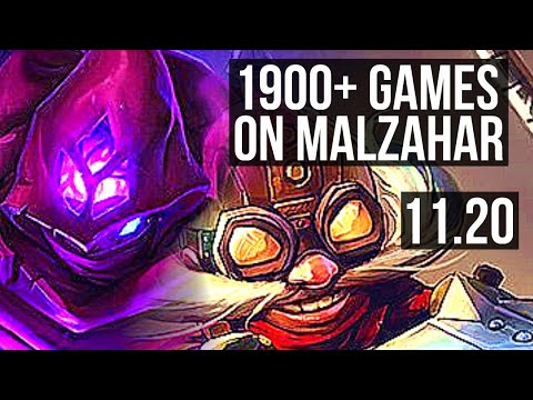 MALZAHAR vs CORKI (MID) | 4.4M mastery, 1900+ games, 7/3/12, Rank 12 Malz | BR Master | v11.20