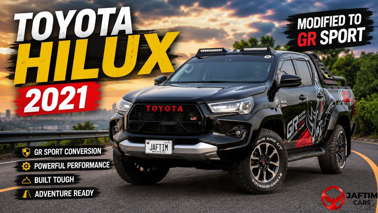 Toyota Hilux SGLX 2021 | 2.8L DIESEL | AT | RHD | MODIFIED TO GR SPORTS | ROOF MOUNTED LED LIGHTS | HEAVY 4X4 SPORTS B video